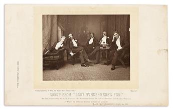 OSCAR WILDE (1854-1900) Program from the St. Jamess Theatre first run of his play Lady Windermeres Fan, with a cast photo.